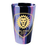 Wholesale-Orlando City SC Fashion 16 oz Silicone Pint Glass