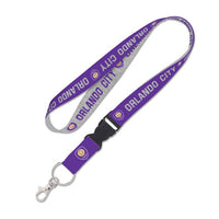 Wholesale-Orlando City SC Heather Lanyard w/detachable buckle 1"