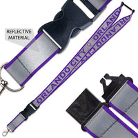 Wholesale-Orlando City SC Lanyard w/ Buckle Reflective 1"