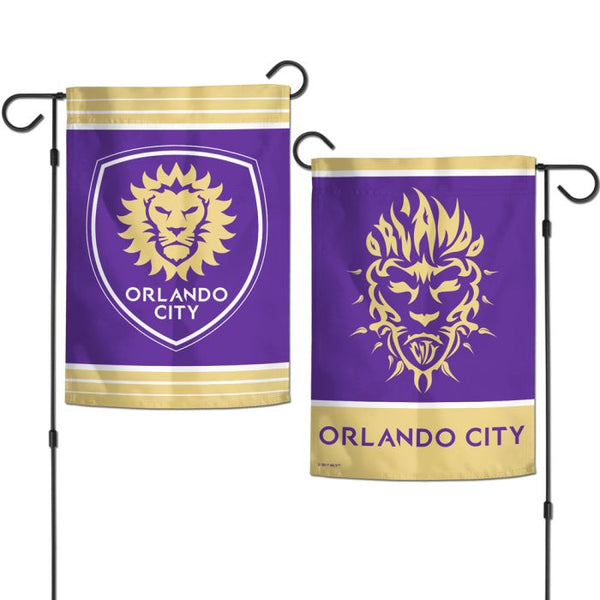 Wholesale-Orlando City SC Logo Garden Flags 2 sided 12.5" x 18"