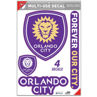 Wholesale-Orlando City SC Multi-Use Decal 11" x 17"