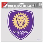 Wholesale-Orlando City SC Multi-Use Decal -Clear Bckrgd 5" x 6"