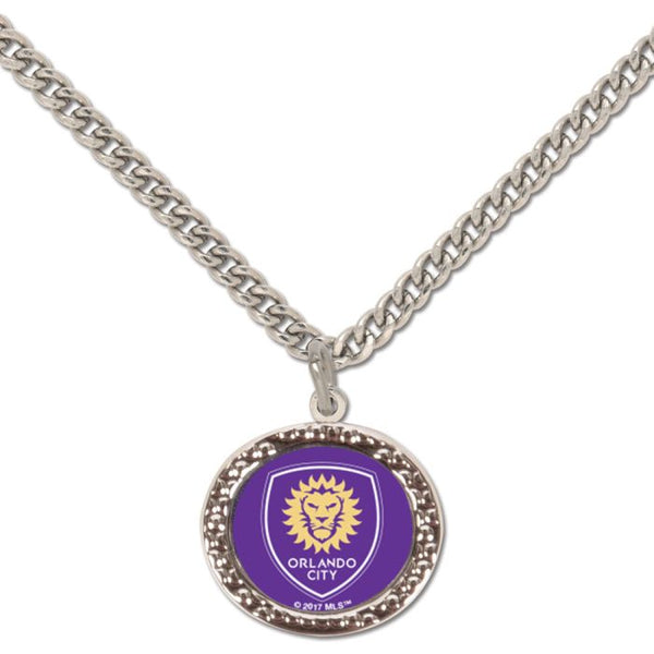 Wholesale-Orlando City SC Necklace w/Charm Jewelry Card