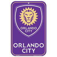 Wholesale-Orlando City SC Plastic Sign 11" x 17"