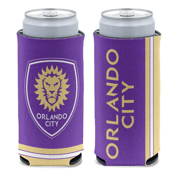 Wholesale-Orlando City SC Primary Logo 12 oz Slim Can Cooler