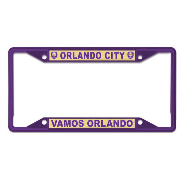 Wholesale-Orlando City SC SLOGAN: VAMOS ORLANDO Lic Plt Frame S/S