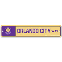 Wholesale-Orlando City SC Street / Zone Sign 3.75" x 19"