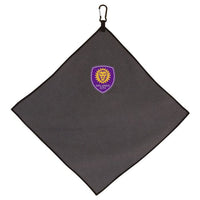 Wholesale-Orlando City SC Towel - Grey Microfiber 15" x 15"