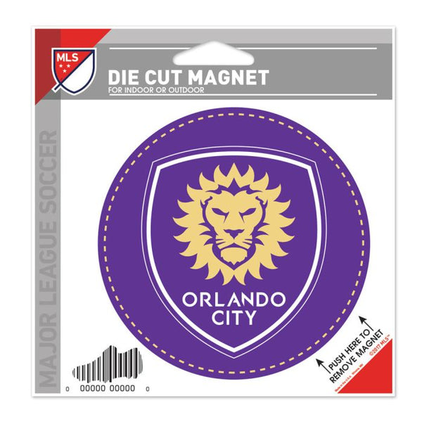 Wholesale-Orlando City SC black Die Cut Magnet 4.5" x 6"