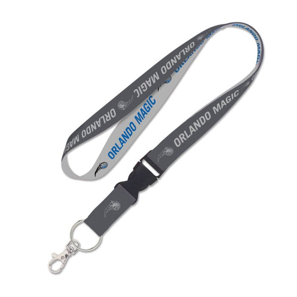 Wholesale-Orlando Magic charcoal Lanyard w/detachable buckle 1"