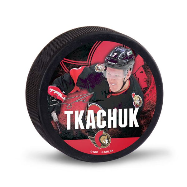 Wholesale-Ottawa Senators Hockey puck Brady Tkachuk