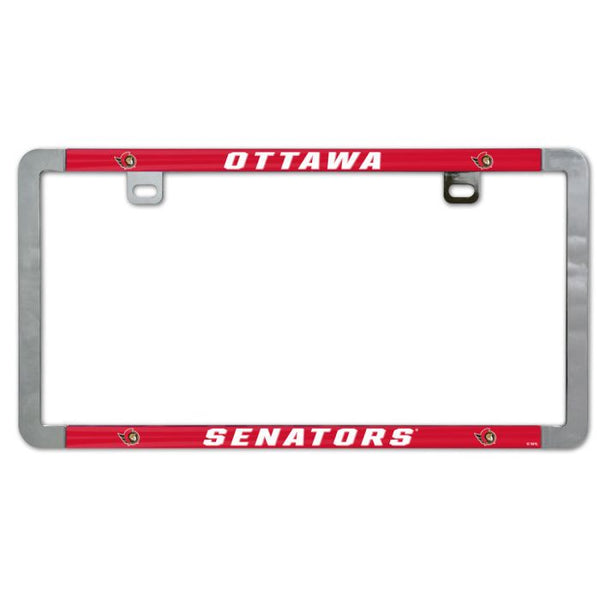 Wholesale-Ottawa Senators Metal Lic. Plate Frame Slim