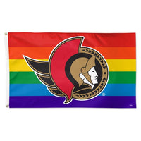 Wholesale-Ottawa Senators PRIDE Flag - Deluxe 3' X 5'