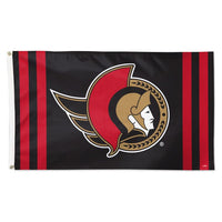 Wholesale-Ottawa Senators V STRIPE Flag - Deluxe 3' X 5'