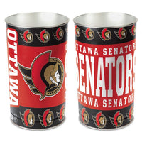 Wholesale-Ottawa Senators Wastebasket - tapered 15"H