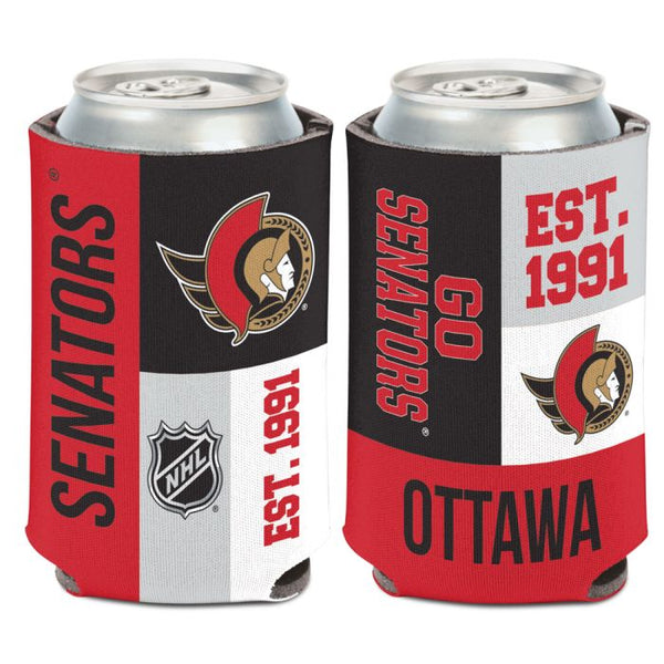 Wholesale-Ottawa Senators color block Can Cooler 12 oz.