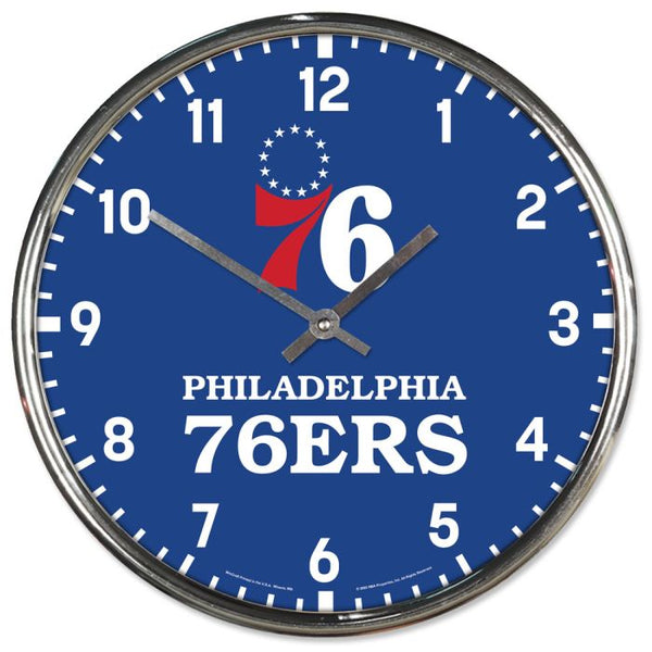 Wholesale-Philadelphia 76ers Chrome Clock