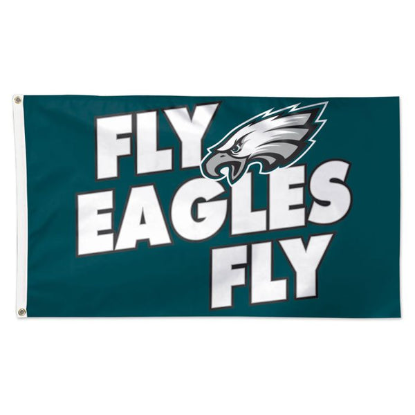 Wholesale-Philadelphia Eagles Slogan Flag - Deluxe 3' X 5'