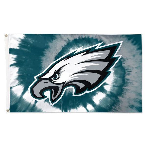 Wholesale-Philadelphia Eagles Tie Dye Flag - Deluxe 3' X 5'