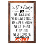 Wholesale-Philadelphia Flyers BOX LIST Wood Sign 11" x 17" 1/4" thick