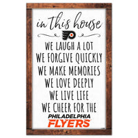 Wholesale-Philadelphia Flyers BOX LIST Wood Sign 11" x 17" 1/4" thick