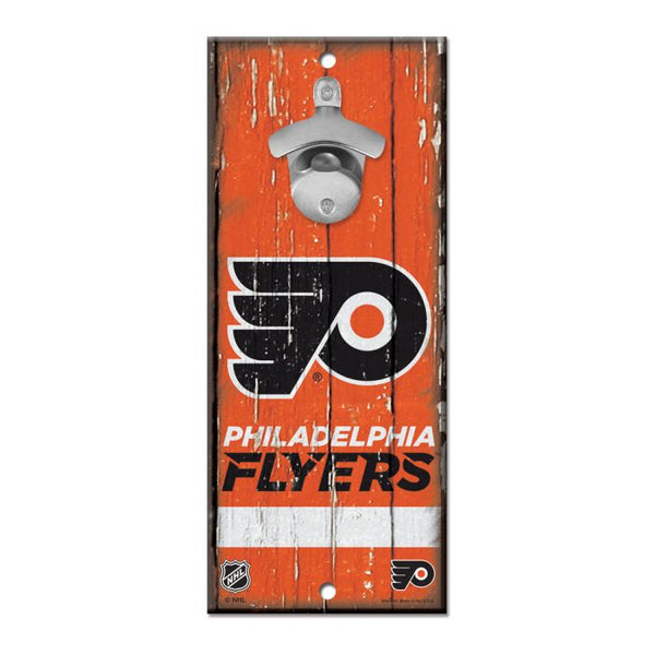 Wholesale-Philadelphia Flyers Bottle Opener Sign 5x11