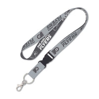 Wholesale-Philadelphia Flyers CHARCOAL Lanyard w/detachable buckle 1"