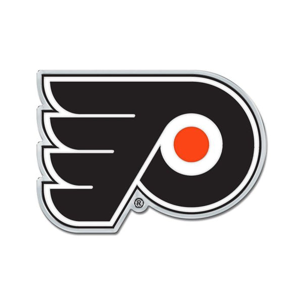 Wholesale-Philadelphia Flyers Colored Chrome Free Form Auto Emblem