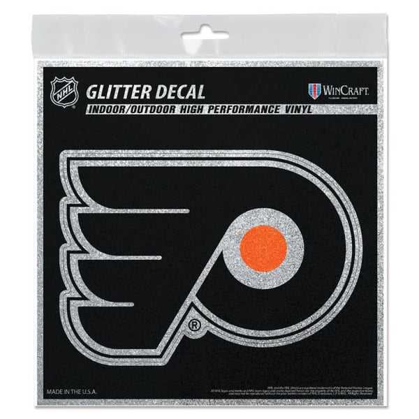 Wholesale-Philadelphia Flyers Decal Glitter 6" x 6"