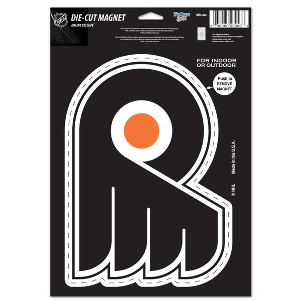 Wholesale-Philadelphia Flyers Die Cut Logo Magnet 6.25" x 9"