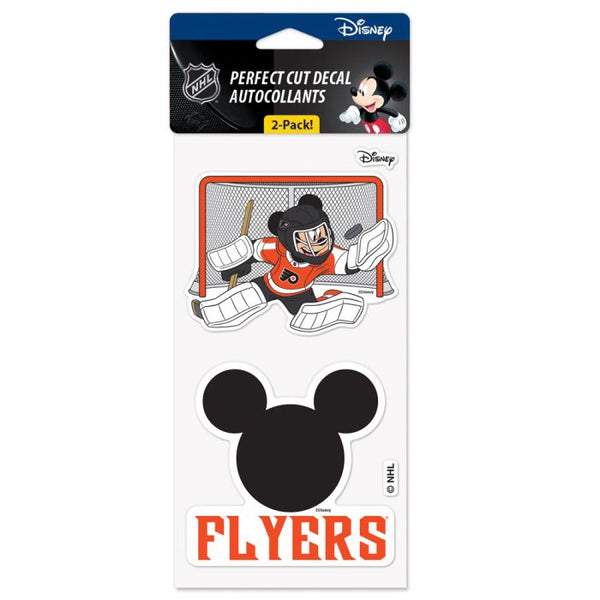 Wholesale-Philadelphia Flyers / Disney Disney Perfect Cut Decal Set of two 4"x4"