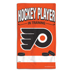 Wholesale-Philadelphia Flyers HOCKEY PLAYER IN TRAINING Burp Cloth 10" x 17"