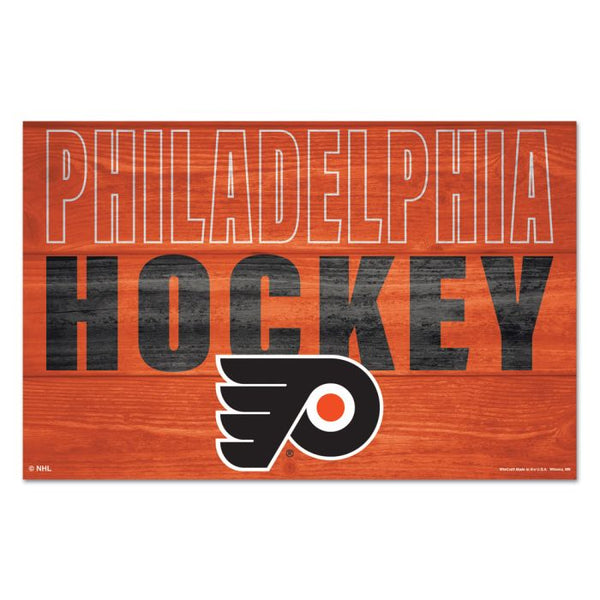 Wholesale-Philadelphia Flyers Location Wood Sign 11" x 17" 1/4" thick