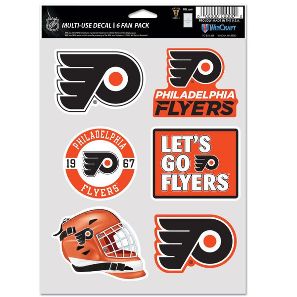 Wholesale-Philadelphia Flyers Multi Use 6 FAN PAK