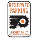 Wholesale-Philadelphia Flyers Reserved Parking Plastic Sign 11" x 17"