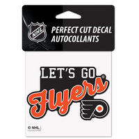 Wholesale-Philadelphia Flyers SLOGAN Perfect Cut Color Decal 4" x 4"