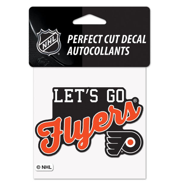 Wholesale-Philadelphia Flyers SLOGAN Perfect Cut Color Decal 4" x 4"