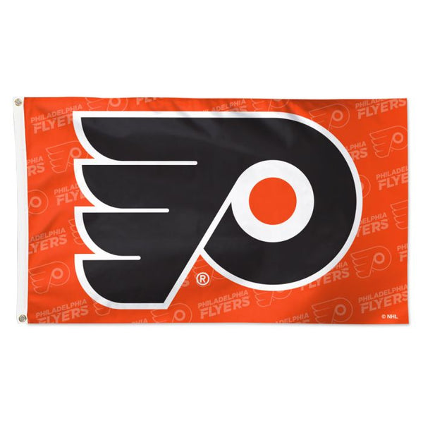 Wholesale-Philadelphia Flyers Step and Repeat Flag - Deluxe 3' X 5'