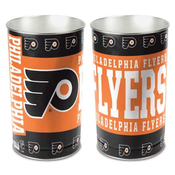 Wholesale-Philadelphia Flyers Wastebasket - tapered 15"H