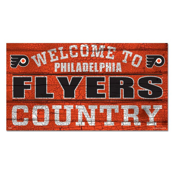 Wholesale-Philadelphia Flyers Wood Sign 13"x24" 1/4" thick