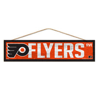 Wholesale-Philadelphia Flyers Wood Sign-with Rope 4" x 17"