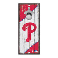 Wholesale-Philadelphia Phillies Bottle Opener Sign 5x11