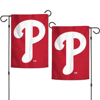 Wholesale-Philadelphia Phillies Cap Logo Garden Flags 2 sided 12.5" x 18"