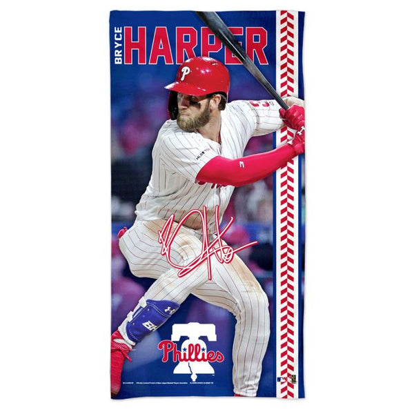 Wholesale-Philadelphia Phillies / MLB Players Spectra Beach Towel 30" x 60" Bryce Harper
