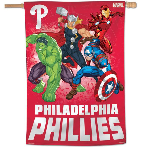 Wholesale-Philadelphia Phillies / Marvel (c) 2021 MARVEL Vertical Flag 28" x 40"