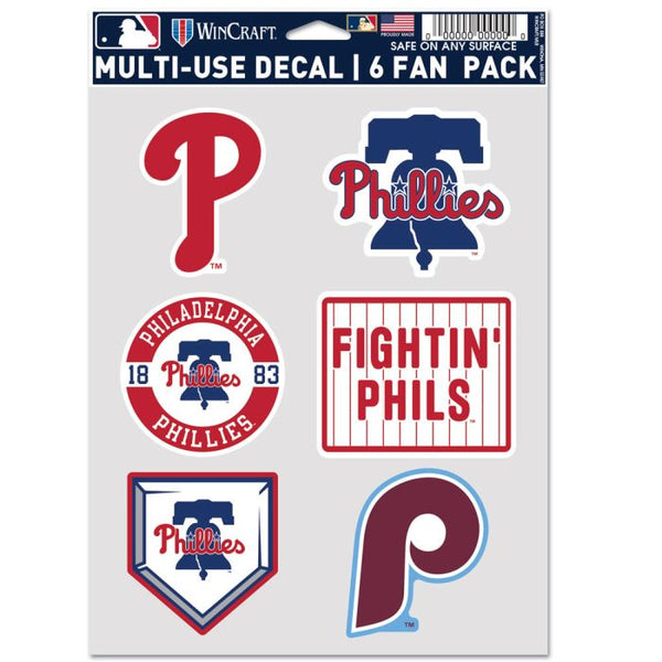 Wholesale-Philadelphia Phillies Multi Use 6 Fan Pack