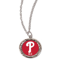 Wholesale-Philadelphia Phillies Necklace w/Charm Jewelry Card