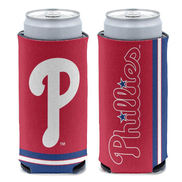 Wholesale-Philadelphia Phillies PRIMARY 12 oz Slim Can Cooler