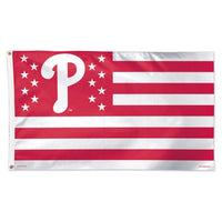 Wholesale-Philadelphia Phillies / Patriotic Flag - Deluxe 3' X 5'