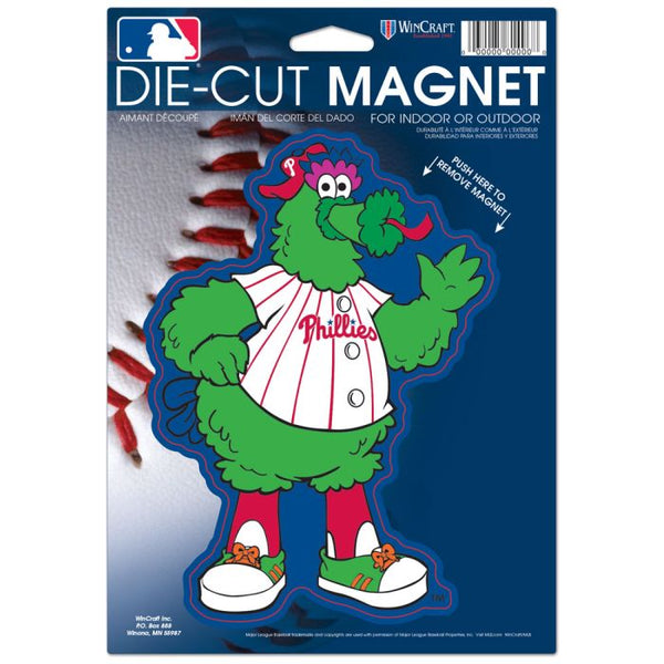 Wholesale-Philadelphia Phillies Phanatic Die Cut Logo Magnet 6.25" x 9"